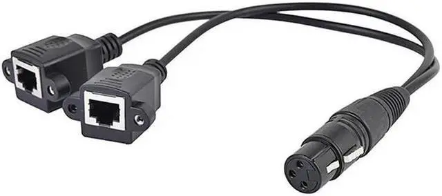 Main image of FOR Dual XLR 3Pin Male To RJ45 Female Audio Network Interface Female To XLR 3pin Female Audio Signal Systems and Radio Short Cable