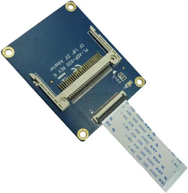 Alt view image 2 of 2 - FOR 1.8 Compact Flash CF Memory Card to CE Ipod ZIF SSD HDD Adapter with ZIF Cables