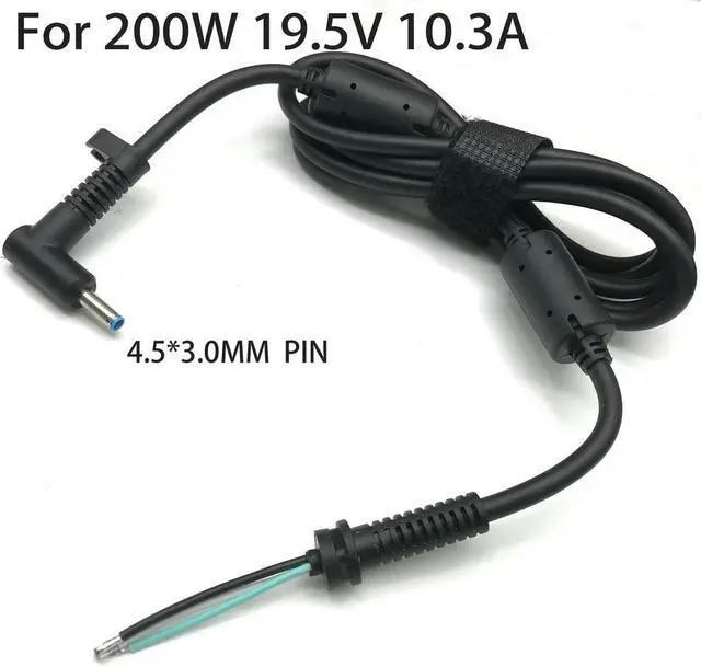 Main image of FOR DC 4.5*3.0MM Pin Power Supply Plug Connector With Cord Cable For 19.5V 10.3A 200W Laptop Adapter Hight power 1.5m