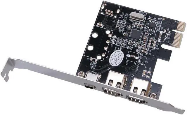 Main image of FOR PCI-E 1X to 1394 Card 3 Port DV HD Video Capture Card pcie to 1394a 1394b 6pin VT6315N
