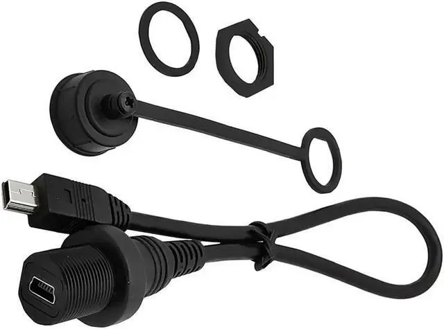 Main image of FOR USB2.0 mini 5Pin Male to Female AUX Flush Panel Mount Extension Cable for Car Truck Boat Motorcycle Dashboardmini USB Extension