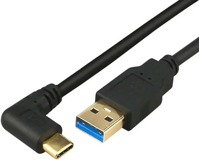 Main image of FOR 0.2m Gold Plated 90 UP Down USB 3.0 Male to USB3.1 Type-C Male Down Up USB Data Sync Cable Connector