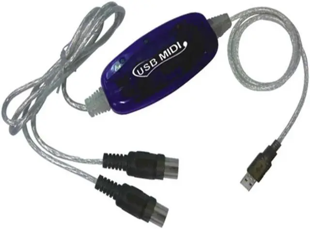 Main image of FOR USB to MIDI line music editing line USB data cable WIN8 MIDI USB Cable Converter PC Music Keyboard Adapter
