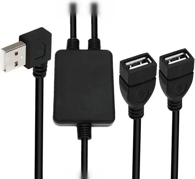 Main image of FOR USB 2.0 A Male Plug To 2 Dual USB A Female Y splitter Hub Adapter Cable 1m For Charging and Data Printer cable splitter