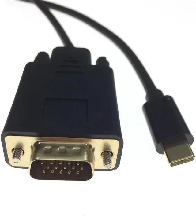 Main image of FOR USB C 3.1 TO VGA Cable USB type C USB-C to VGA Male Converter Adapter Cable For Chromebook Pixel XPS 13