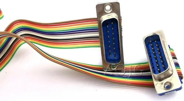 Main image of FOR DIDC DB15 Pin Ribbon Cable DIDC-15P Male to Female Male to Male Female to Female Flat Cable DR15 COM Connector Cable