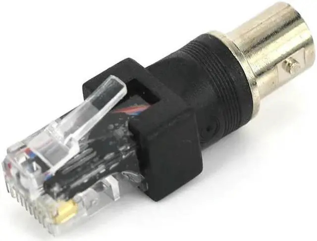 Main image of FOR BNC Female to RJ45 Male Coaxial Coax Barrel Coupler Adapter RJ45 to RF Connector