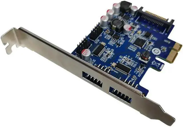 Main image of FOR PCIe 4 ports usb External 2 port 9pin internal 9pin USB2.0 expansion card usb PCI-E adapter converter card