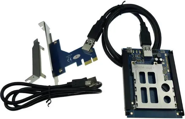 Main image of FOR PCIe PCI express USB 2.0 To ExpressCard 34 mm 54 mm slot Adapter PCIexpress to Express Card Converter Reader