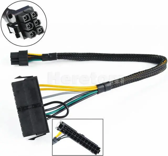Main image of FOR ATX Power Supply Cable Cord 24-pin 24Pin to 6-pin 6Pin Adapter Cable for 3650 3040 7040