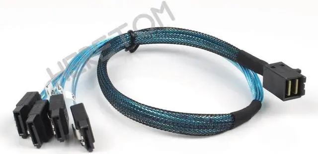 Main image of FOR 00411 SFF-8643 SFF8643 Mini-SAS HD MiniSAS To SATA x4 12Gb/s Cable 50CM/100CM