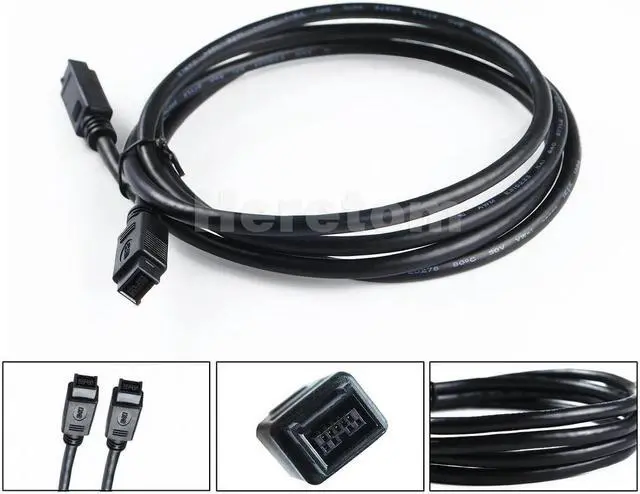 Main image of FOR 6FT 800 CABLE 9 PIN to 9 PIN IEEE 1394B 6' FT 9P-9P Male to Male 1394B