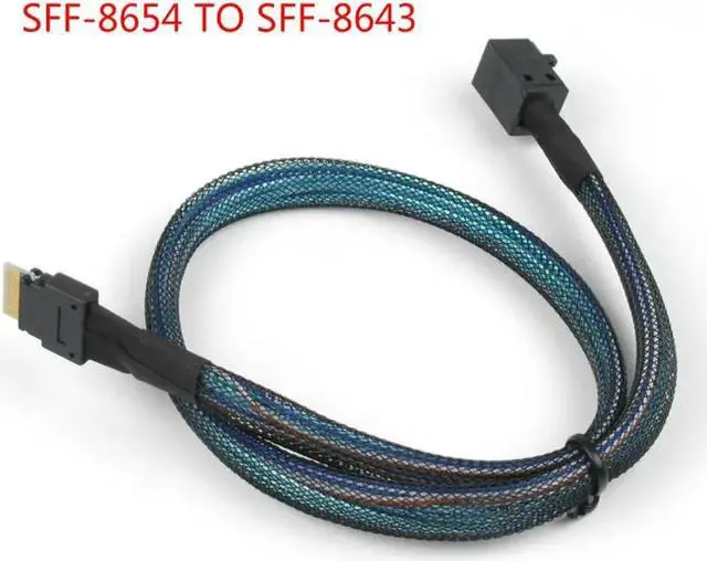 Main image of FOR MINI SAS 38P SFF-8654 36 pin to Mini-SAS SFF-8643 Server Data Transmission Cable 50CM
