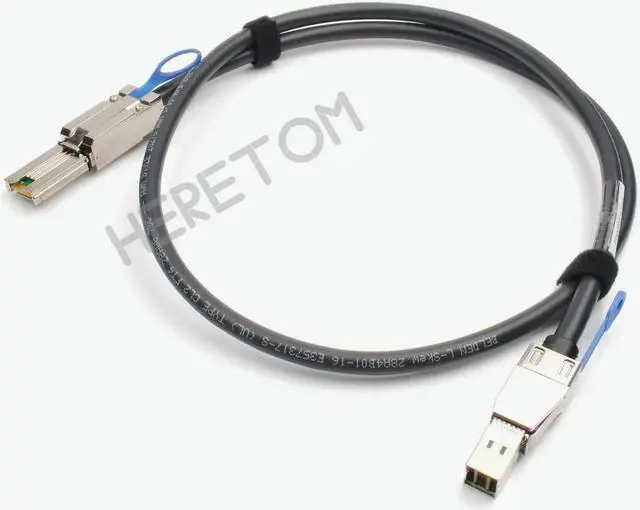 Main image of FOR 1M/100CM Internal Mini SAS sas sas cable SFF-8088 TO SFF-8644 Mini-SAS HD SERVER 12/GBIT External Cable