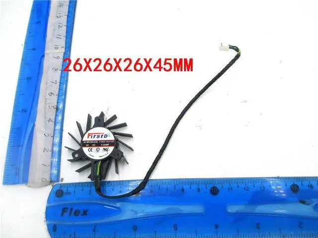 Main image of FOR 44MM FD6010U12D DC 12V 0.3amp 2 Wire 2Pin Cooler Fan Replacement For GT430 GT530 Graphics Video Card Fan