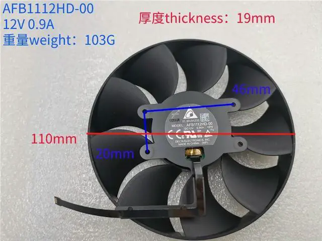 Main image of FOR DAPC0815B2UP003 DAPA1115B2UP001 AFB1112HD-00 12V FOR RTX 4090RTX RTX 4080RTX RTX3060 RTX3090 Ti Video card cooling fan