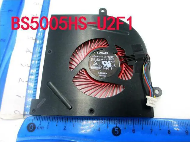 Main image of FOR Cooler Fan For GS63VR GS63 GS73 GS73VR MS-17B1 Stealth Pro A-POWER CPU BS5005HS-U2F1 GPU BS5005HS-U2L1 Cooling Red