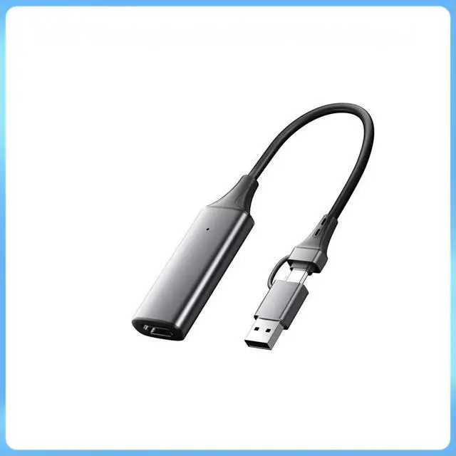 Main image of FOR 2 IN1 Video Capture Card HDMI-Compatible in To USB A Type-C Audio Video Recorder for PC Game Streaming Live Broadcasting Teachin