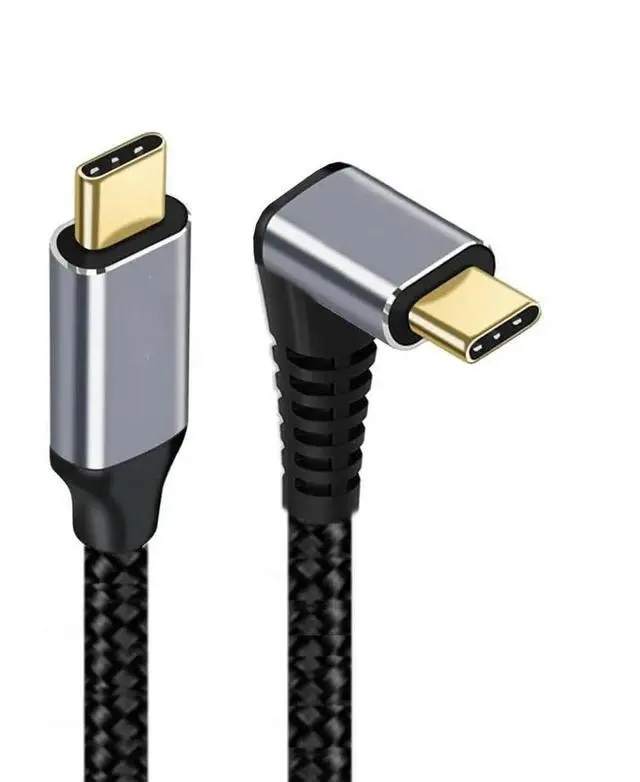 Main image of FOR USB C Cable USB 3.1 Type C 10Gbps 100W Data 90 Degree UP Angled Cable with E-Marker for Laptop Phone 1.5M