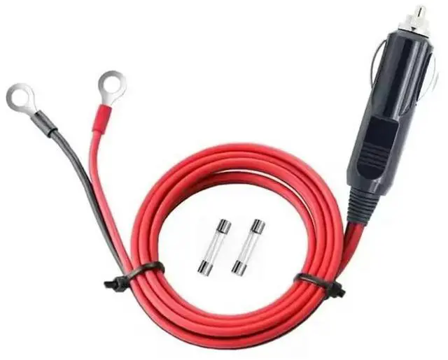 Main image of FOR  Male Plug Adapter Inverter Cable Power Supply Cord 12V/24V 3FT 16AWG with LED Light For Car Inverter,Air Pump