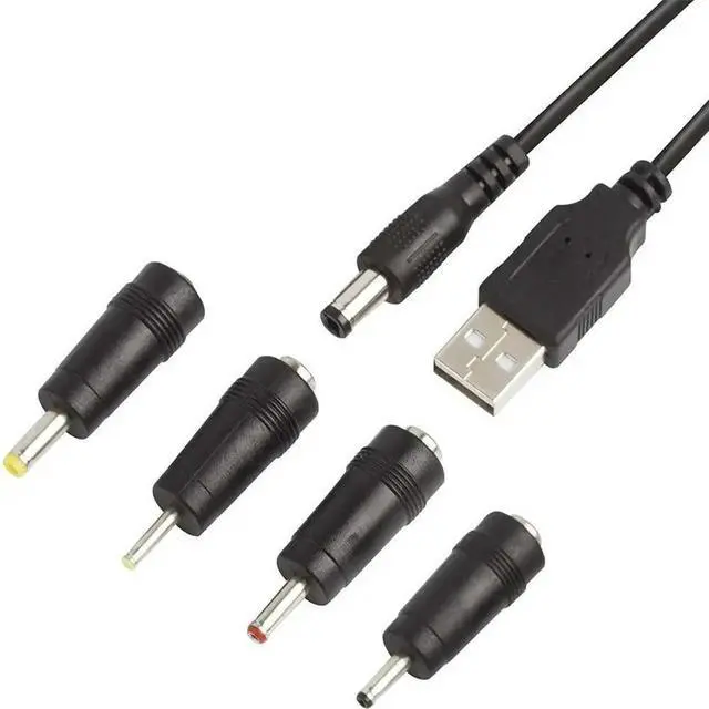 Main image of FOR DC Plugs for Small Electronics Devices Uni l 5.5X2.1mm Jack to 4 Plugs 4.0X1.7mm, 3.5X1.35mm, 3.0X1.1mm, 2.5X0.7mm with