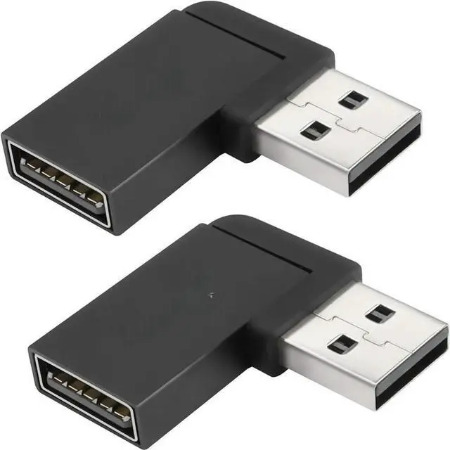 Main image of FOR 90°Angle USB 3.1 Adapter 10Gbps USB 3.1 Male to Female Right Angle Connector USB A 3.1 L-Angle Converter Support Data 2pack