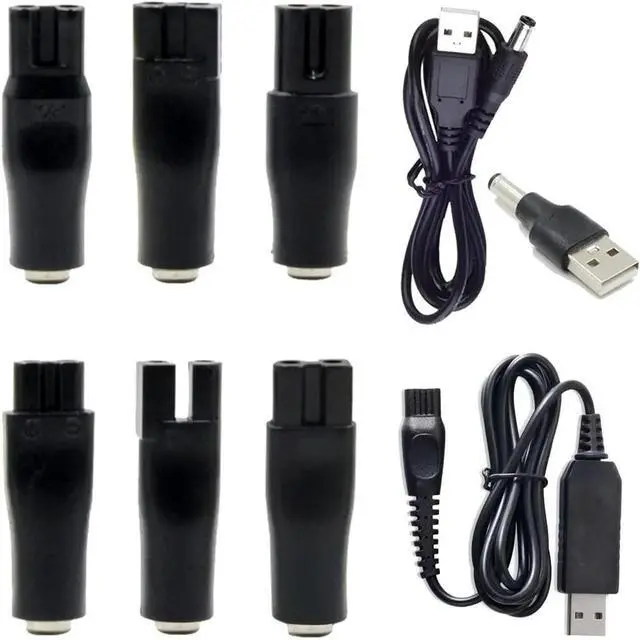 Main image of FOR 9 PCS Replacement Power Cord 5V USB Adapter Suitable for All Kinds of Electric s, Beard trimmers, Shavers