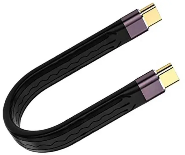 Main image of FOR Short USB C CableUSB C to C 0.4 Ft Flexible Cable Support 4/3,USB4, PD 100W Quick Charge,8K Video,40Gbps Data