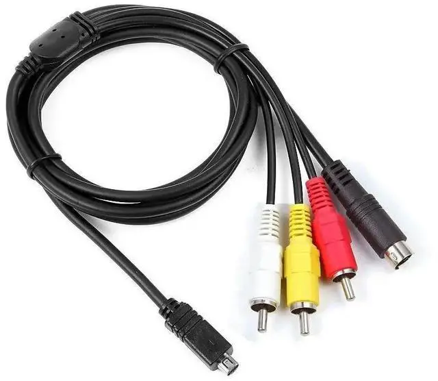 Main image of FOR AV A/V Audio Video TV-Out Cable/Cord/Lead For Camcorder DCR-HC52/e