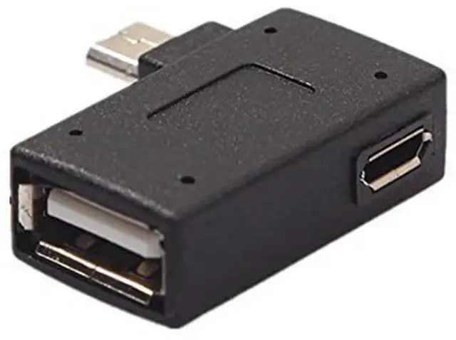 Main image of FOR Left Angle USB 2.0 Micro Male to USB Female Host OTG Adapter for Mini,Nes/ Class