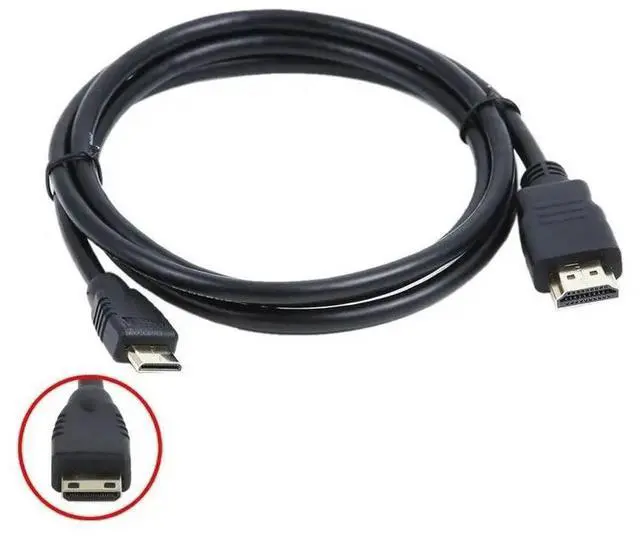 Main image of FOR 1080P MINI HD MALE TO HDMI-compatible MALE AV Video TV HDTV Cable Lead Cord for camera D3200 D5100 P510