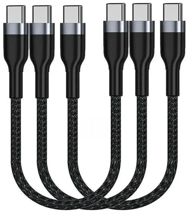 Main image of FOR 3pcs/lotUSB C to C male Cable 1FT 3Pack,60W Type C PD Fast Charge Cord Compatible with S21/S21/S20 Ultra Note 20