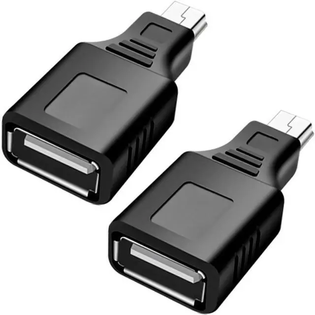 Main image of FOR USB 2.0 Type A to Mini USB 5-Pin Type B Female/Male Adapter2-Pack