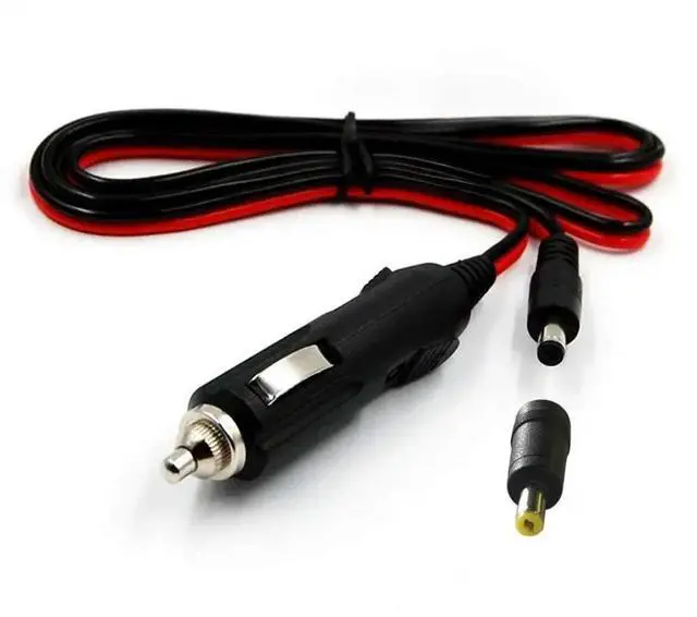 Main image of FOR 12-24V 4FT Car Male Plug to DC 5.5mm x 2.1mm 4.0mm x1.7mm Connector Cord for Portable DVD Player,Car,Truck