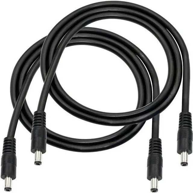 Main image of FOR 2pcs/lot DC to DC Cable,3FT 18AWG DC 5.5MM x 2.1MM Male to Male Plug Power Adapter Cable for LED, CCTV, Car, Monitors,etc(2 Pcs)