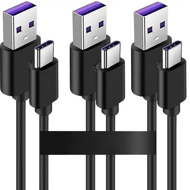 Main image of FOR 3pcs/lot 1m USB Type C Fast Charging Cable 5A Safe Fast Charge Code USB C Cable for Note 20 10 9 8 S8 S9 S10 10