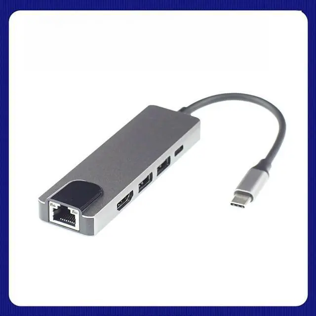 Main image of FOR 5 in 1 Type C to RJ45 4K HDTV USB 3.0 Charging Hub Adapter Converter for Book Pro