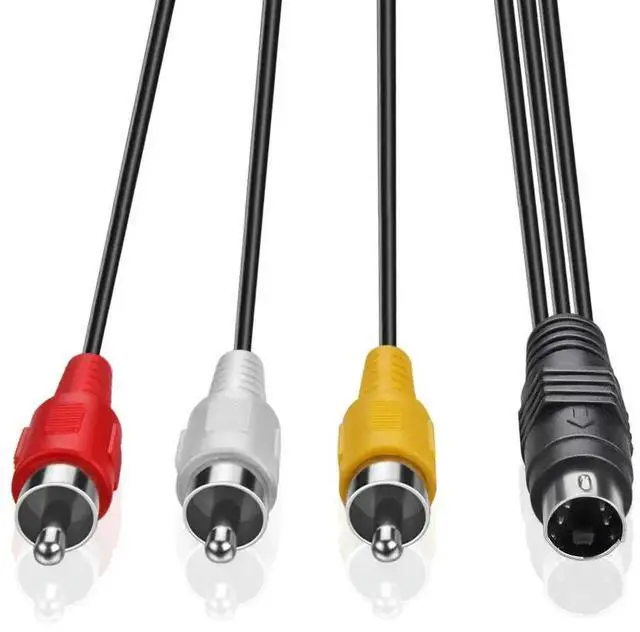 Main image of FOR  4 Pin S-Video to 3 Male RCA Composite Video Cable