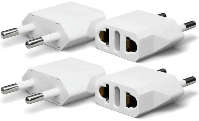 Main image of FOR 4pack US to Europe Plug Adapter European Adapter Type C Plug Adapter Outlet Converter America USA to Europe Italy Spain Germany