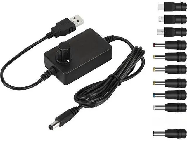 Main image of FOR USB Voltage Booster Cable,DC5V USB to DC5-12.5V Uni l Voltage Step Up Converter Cable,Adjustable Volt Regulator LCD Display