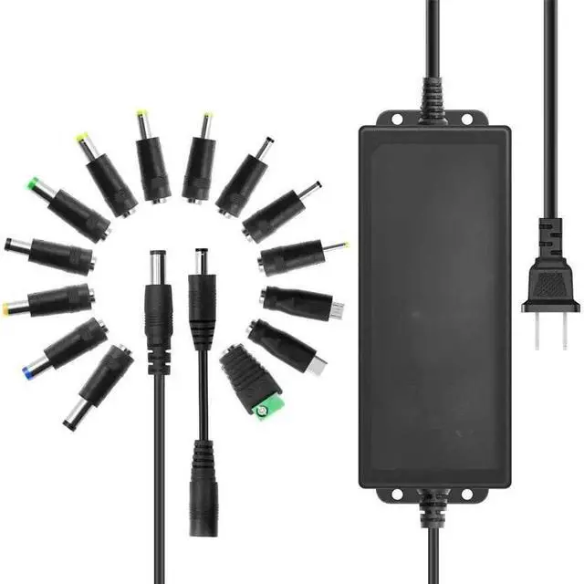 Main image of FOR Uni l Power Supply 3V-12V 5A 60W Adjustable AC/DC Adapter 100~240V AC to DC 3V 5V 6V 8V 9V 12V with LED Display 14 Plugs