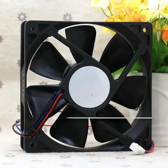 Main image of FOR 120mm 12cm Case Fans For WFB1212HH 12025 12cm 12V 0.68A Max Airflow Rate Double Ball Cooling Fan