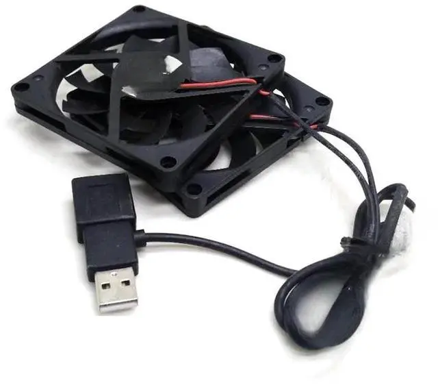 Main image of FOR 2pcs/pair 5v Fan Slim USB Fan 80mm*10mm DC5V A8010-20RA-2JN-F1 5V 0.25A 8010 8CM Ultra-thin Silence Cooling Fan