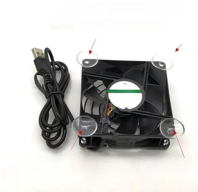 Main image of FOR DIY USB 80mm 5V cooling fan for 8025 5V Router Set-Top Box Notebook Tablet Radiator Frame USB 8CM Fan