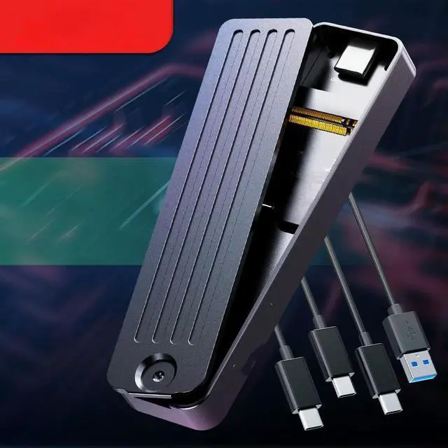 Main image of FOR M.2 NVME SSD Enclosure USB 3.1/3.2 Gen 2 (10 Gbps) to NVME PCI-E M-Key Solid State Drive External Case t UASP Trim