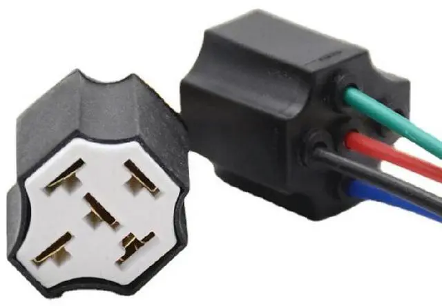 Main image of Ceramic 5-Pin Relay Holder Socket for Auto
