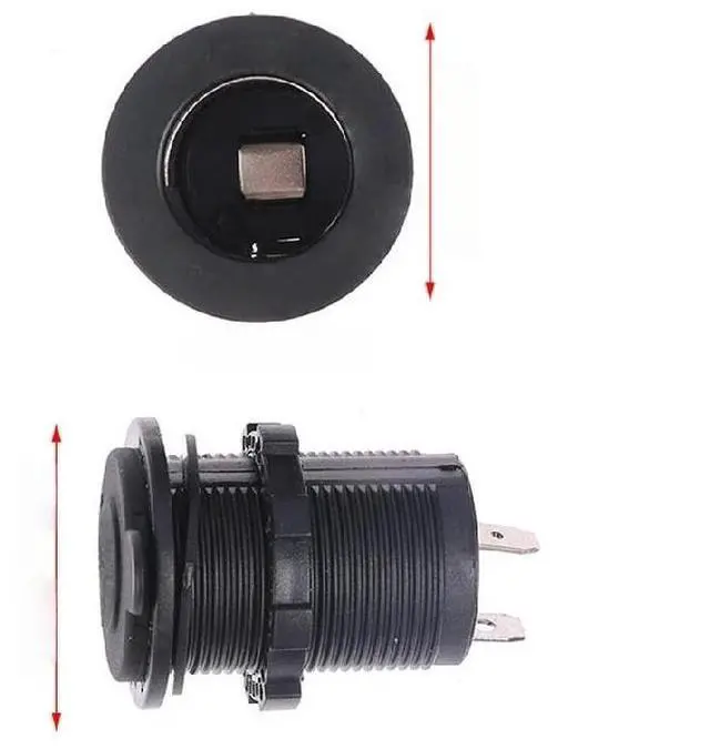 Main image of 12V-24V Waterproof Power Outlet Socket for Auto Boat