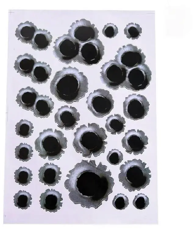 Main image of 3D Fake Hole Shot Car Body Sticker