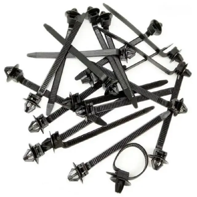 Main image of Nylon Cable Ties Push Mount Wire Harness Clamp