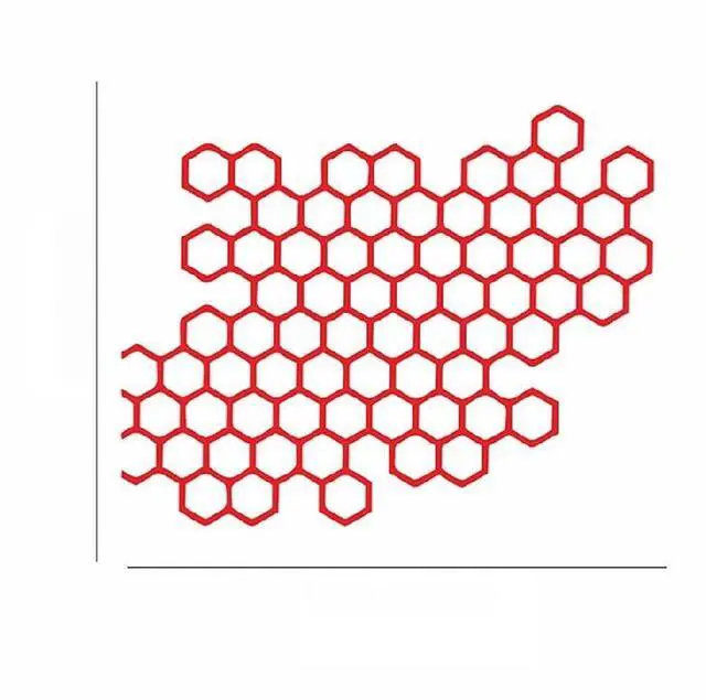 Main image of Honeycomb Helmet Sticker Waterproof Motorcycle